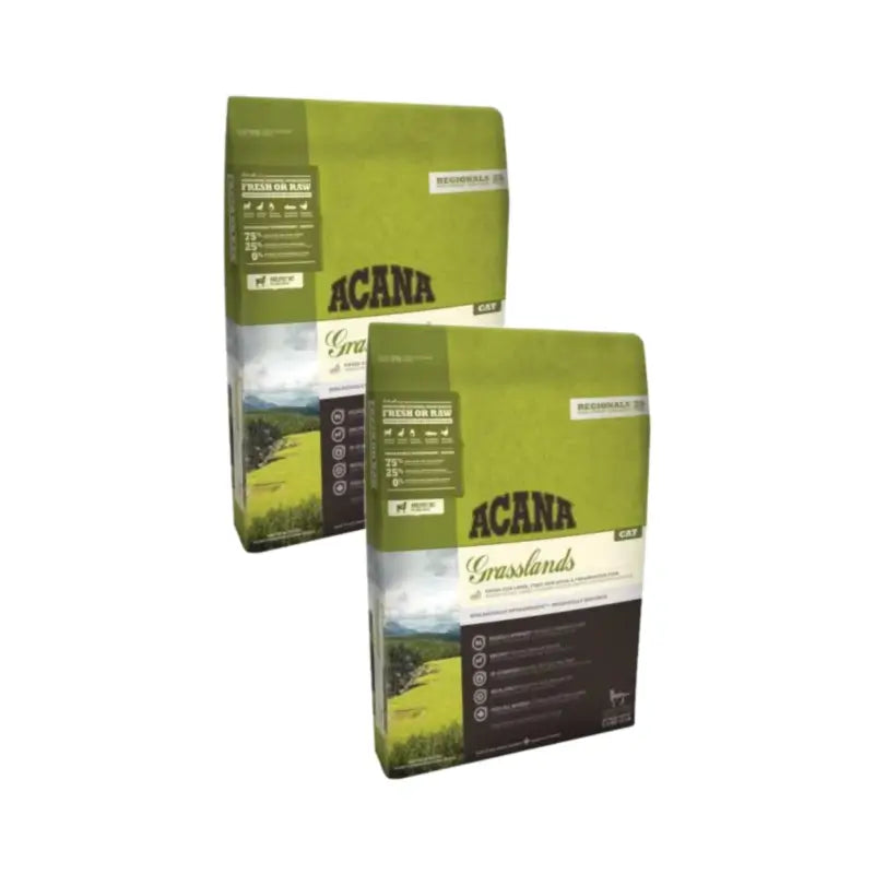 Acana Feline Adult Grasslands, lot de 2 x 1,8 kg, croquettes pour chats