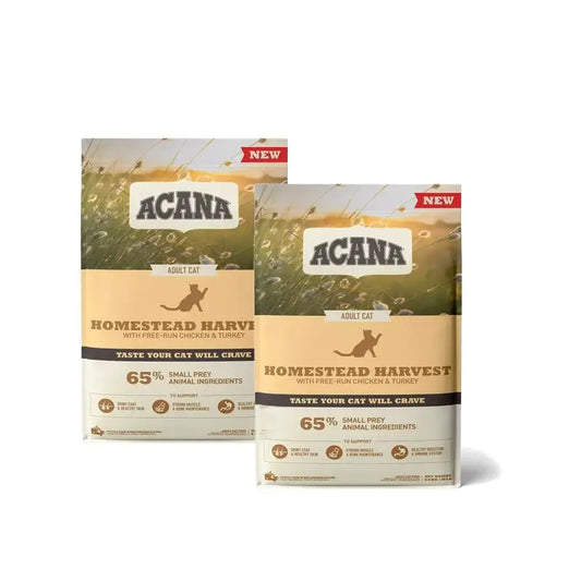 Acana Feline Adult Homestead 4,5kg Croquettes pour chats, paquet de 2