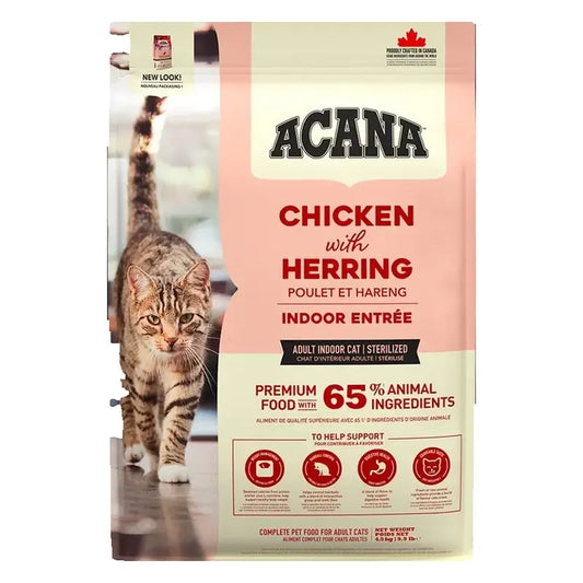 Acana Feline Adult Indoor 4,5Kg nourriture pour chats