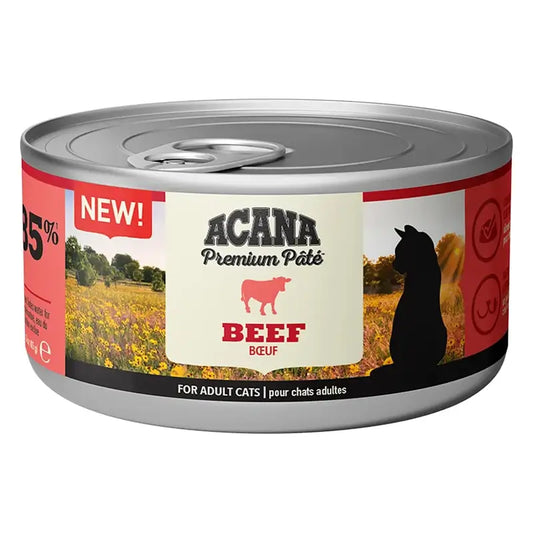 Acana Feline Premium Beef Pate 24X85Grs nourriture humide pour chats