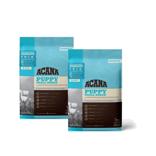 Acana Puppy Heritage pour petites races, 6 kg, croquettes pour chiens, lot de 2