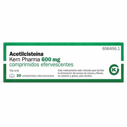Acétylcystéine 600 mg, 20 comprimés effervescents Kern Pharma