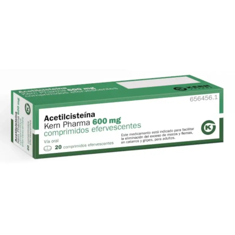 Acetylcysteine 600 mg, 20 effervescent tablets