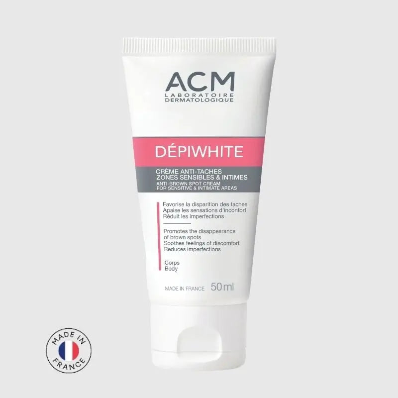 Acm Laboratoire Dépiwhite Crème anti-taches zones sensibles et intimes, 50 ml