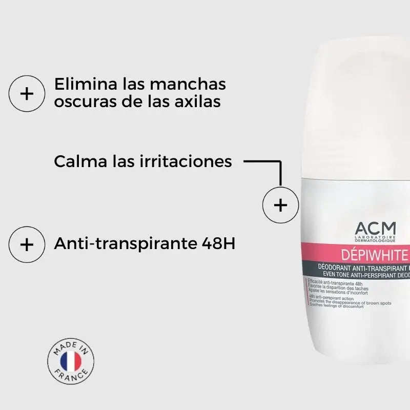 Acm Laboratoire Dépiwhite Antiperspirant Déodorant Unifiant, 50 ml