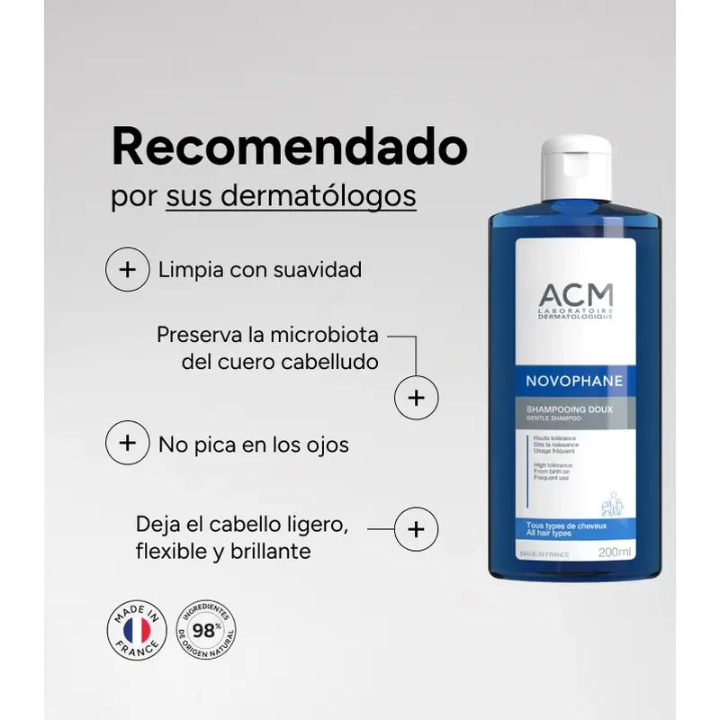 Acm Laboratoires Novophane Shampooing doux, 500 ml