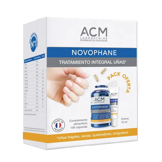 Acm Laboratoires Novophane Traitement complet des ongles Pack 3 mois