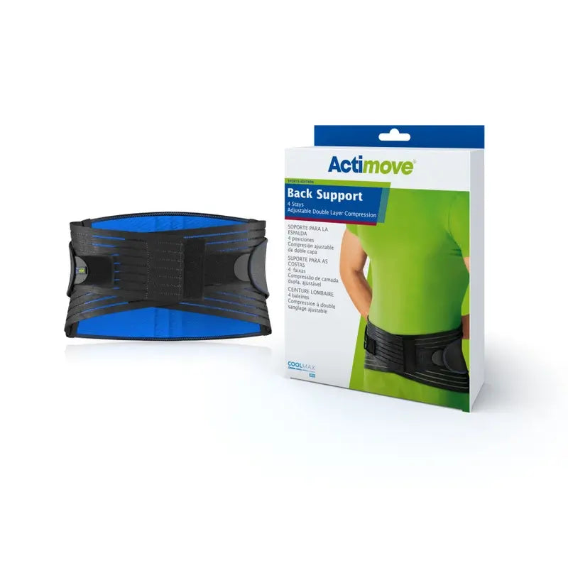 Actimove Ceinture sacro-lombaire Attelles semi-rigides (X4) Double ceinture Ts