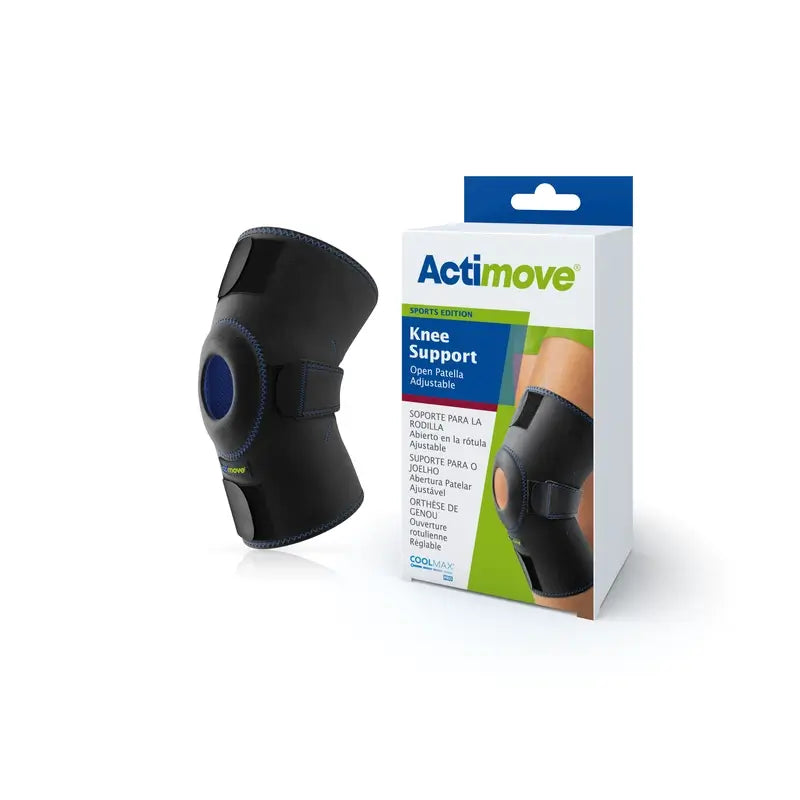 Actimove Genouillère avec rotule ouverte, noir, taille universelle