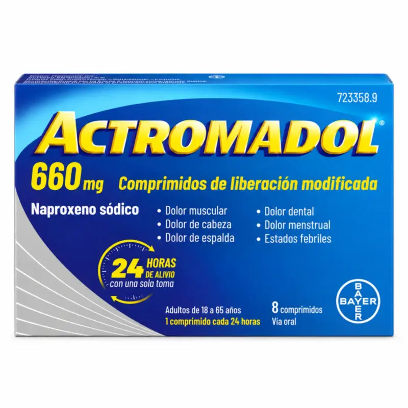 Actromadol 660 mg, 8 Comprimés