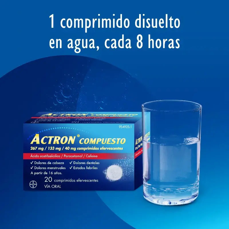 Actron Compuesto 20 Comprimés Effervescents