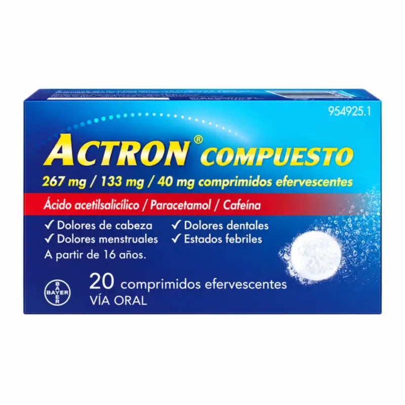 Actron Compuesto 20 Comprimés Effervescents