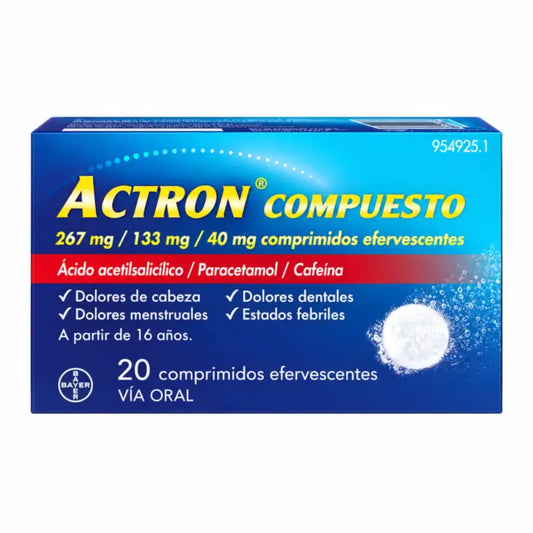 Actron Compuesto 20 Comprimés Effervescents