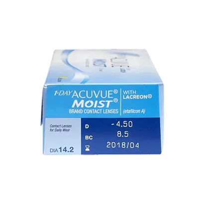 Acuvue 1 Day Moist Daily Spherical Lenses , 30 unités