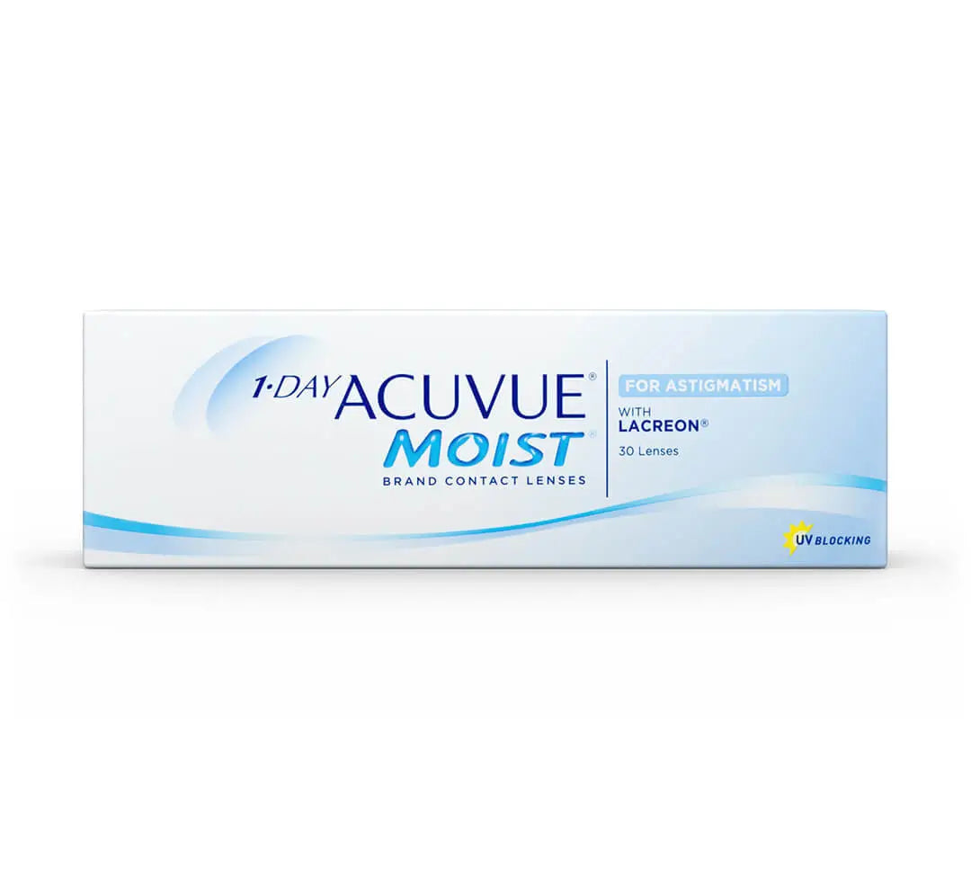 Acuvue 1 Day Moist Daily Toric Lenses , 30 units