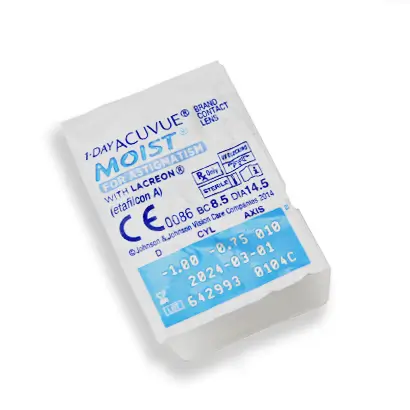 Acuvue 1 Day Moist Daily Toric Lenses , 90 unités