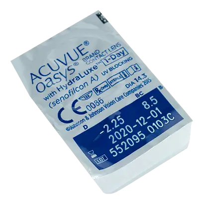 Acuvue 1 Day Oasys avec lentilles journalières Hydraluxe, 30 unités