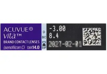 Acuvue Vita Lentilles bihebdomadaires, 6 unités