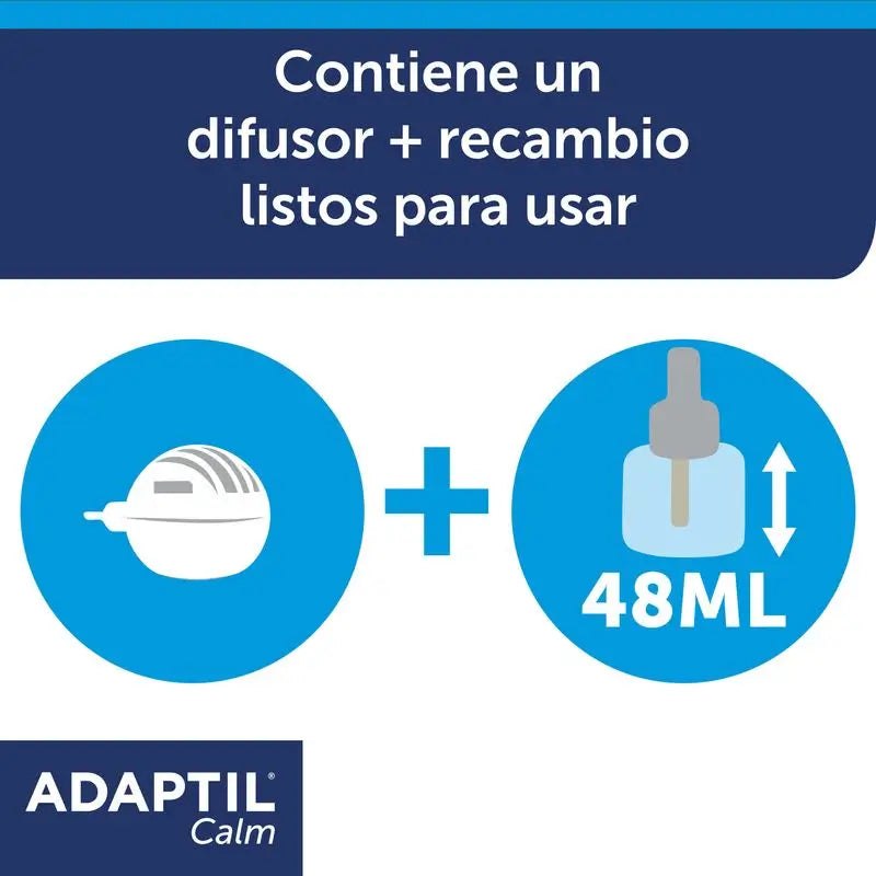 Adaptil Calm Diffuseur + Recharge 48 ml, 1Mois