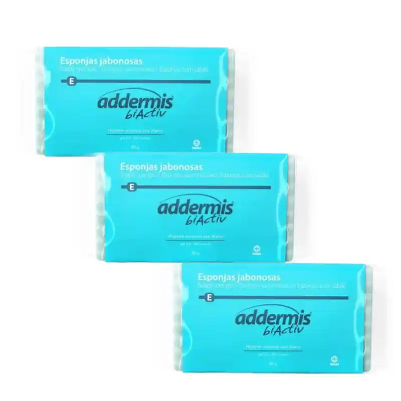 Addermis Biactiv Daily Cleansing Sponge , 4X20 Units