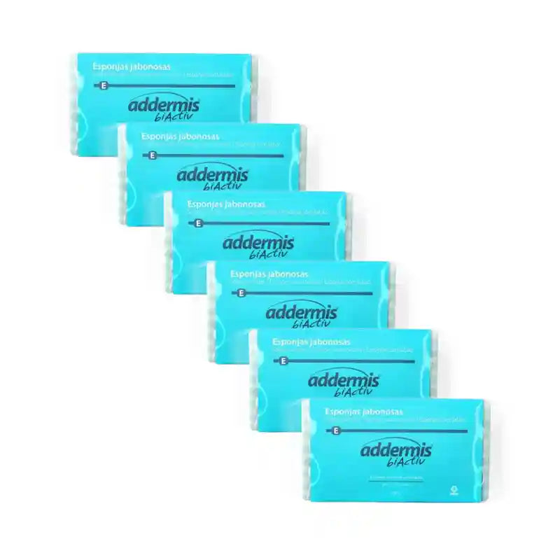 Addermis Biactiv Eponge Nettoyante Quotidienne , 6X20 Unités