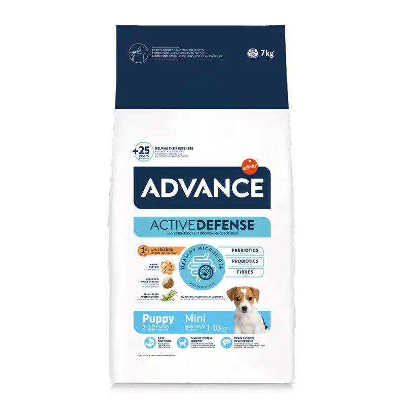 Advance Active Defense Mini Puppy – Croquettes pour chiens, 7 kg