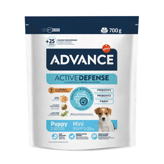 Advance Active Defense Mini Puppy – Croquettes pour chiens, 700 g