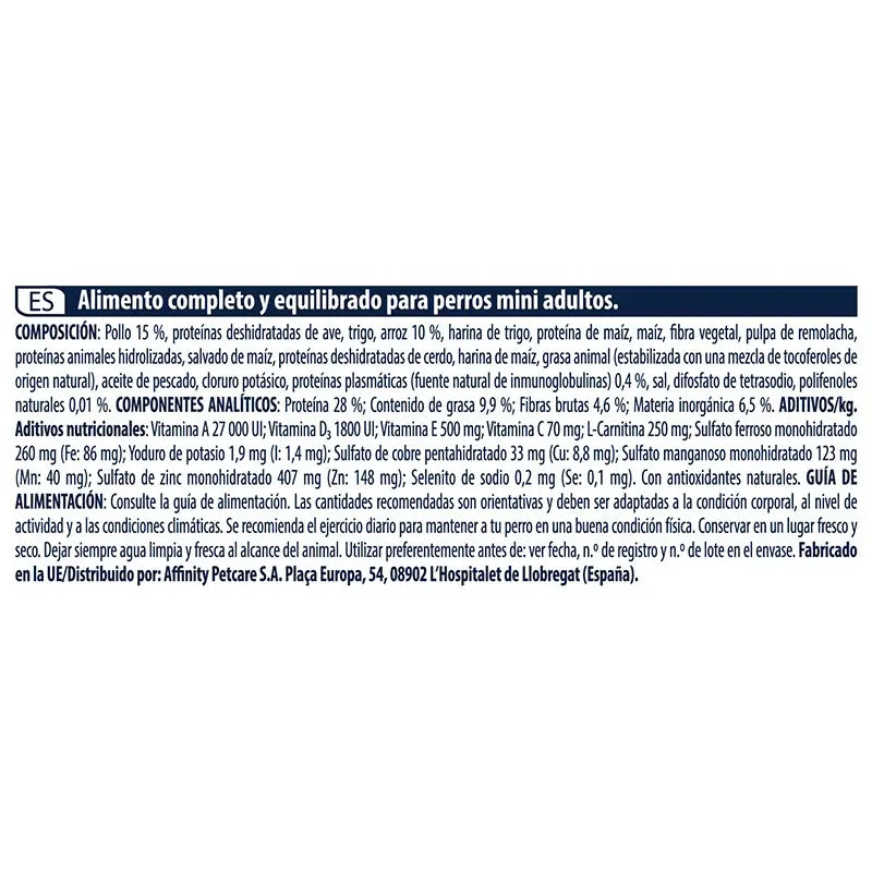 Advance Canine Adult Light Mini Chicken 3kg, nourriture pour chiens