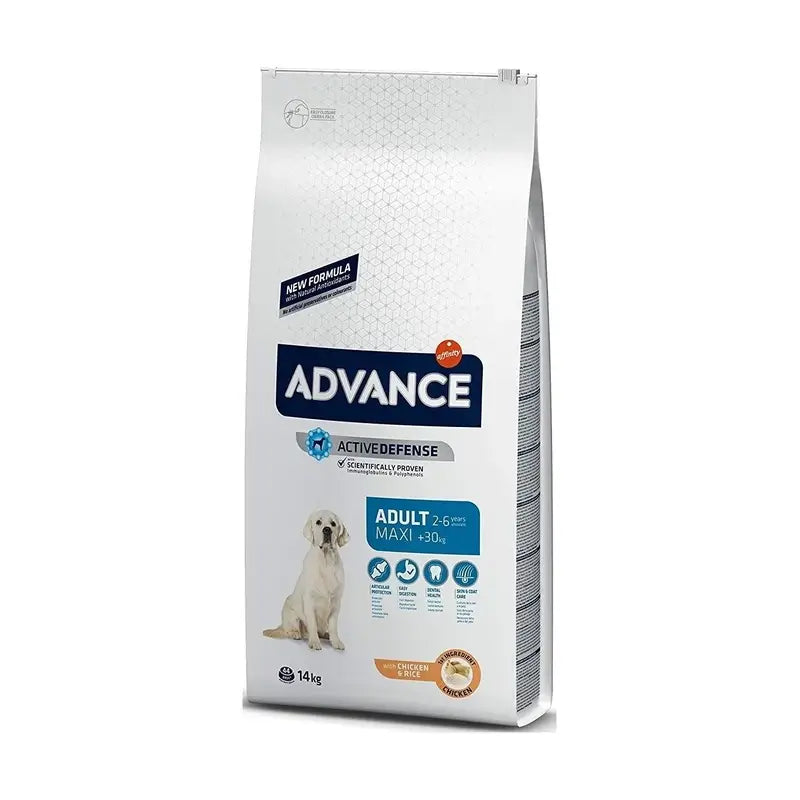Advance Canine Adult Maxi Chicken Rice 14kg, nourriture pour chiens