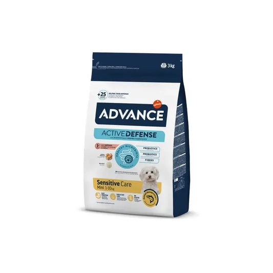Advance Canine Adult Sensitive Mini Salmon 3Kg, nourriture pour chiens