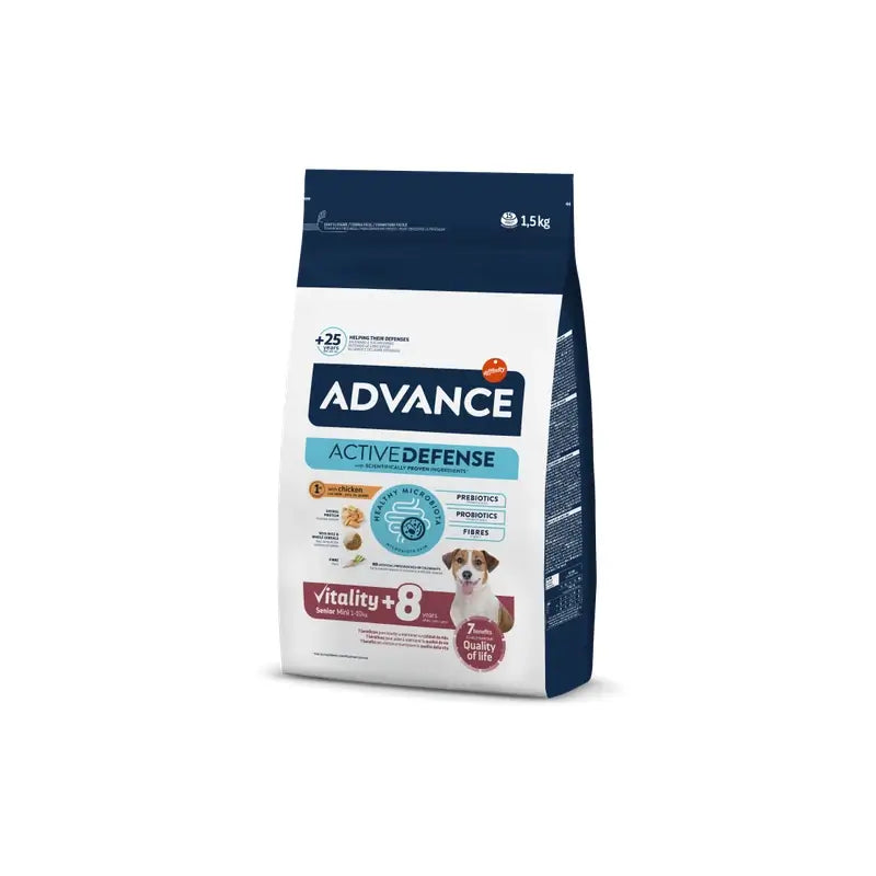 Advance Canine Senior Mini Chicken Rice 1,5Kg, nourriture pour chiens