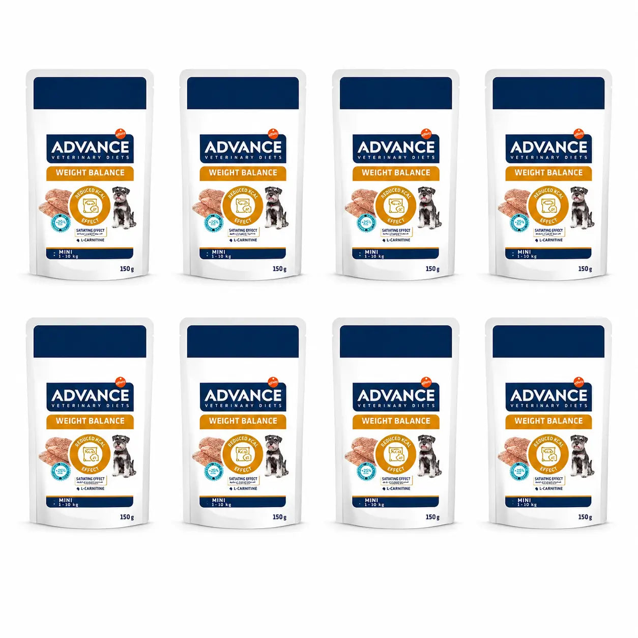 Advance Nourriture humide « Help Reduce Weight » pour chiens de petite taille, portions individuelles, 8 x 150 g