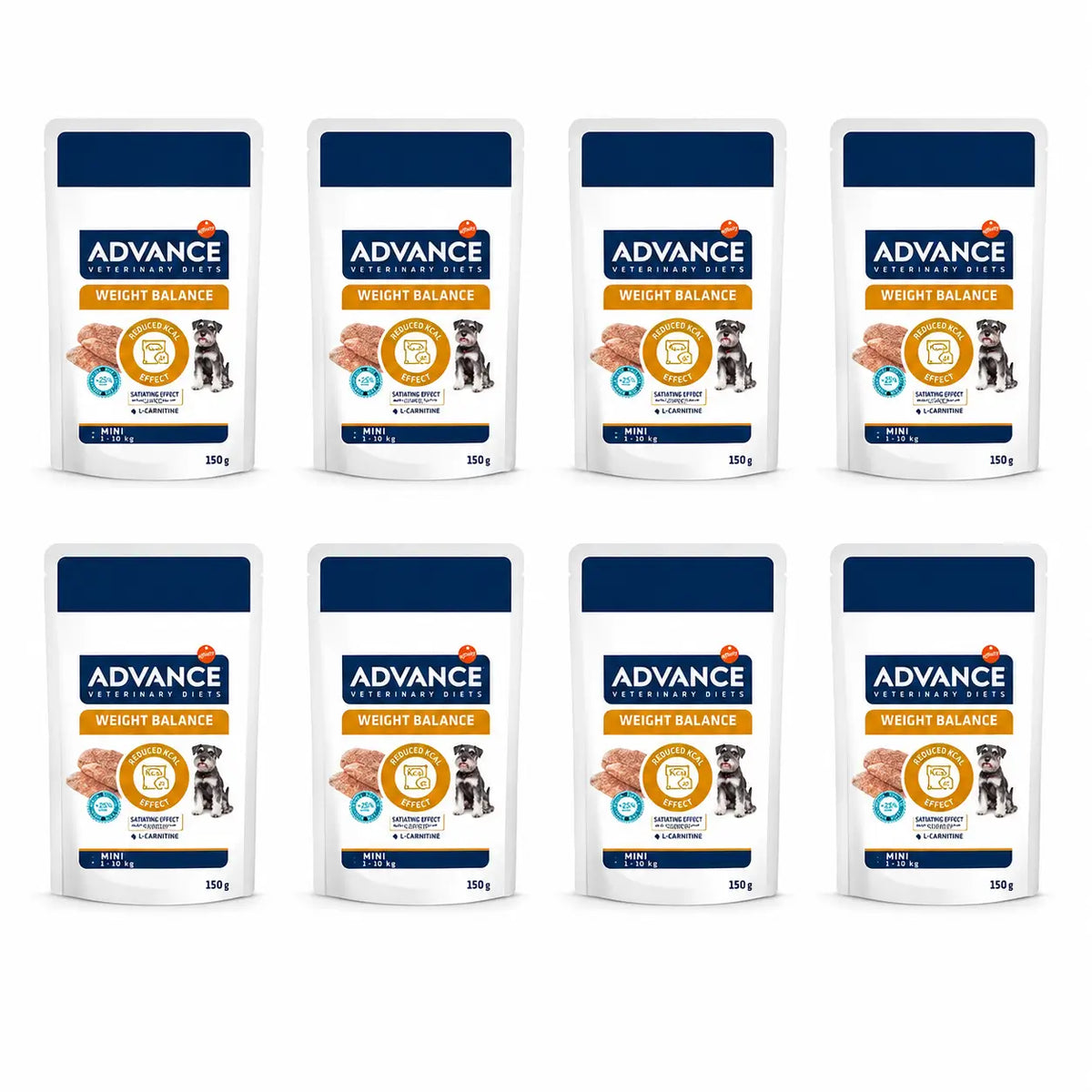 Advance Nourriture humide « Help Reduce Weight » pour chiens de petite taille, portions individuelles, 8 x 150 g