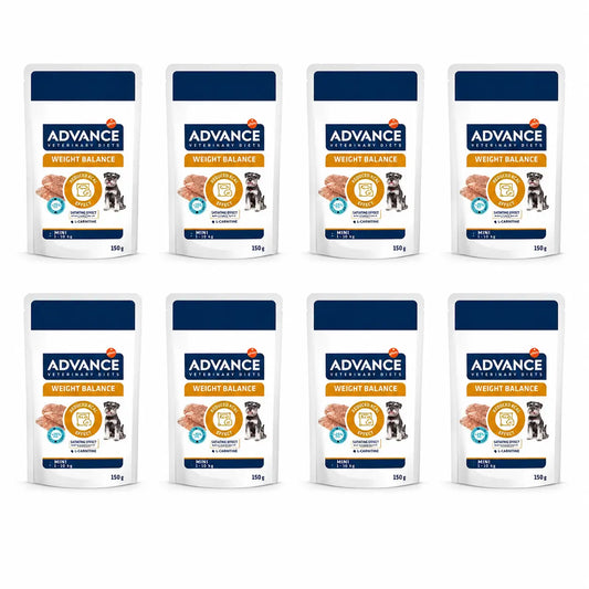 Advance Nourriture humide « Help Reduce Weight » pour chiens de petite taille, portions individuelles, 8 x 150 g