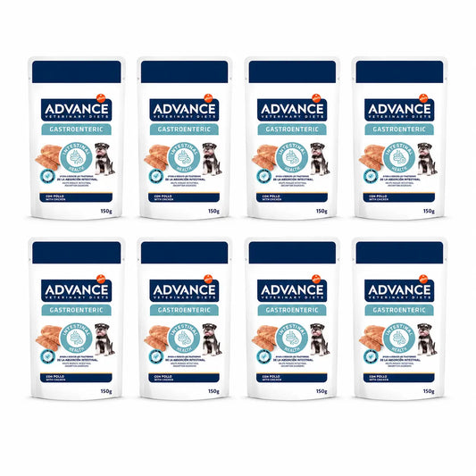 Advance Nourriture humide favorisant la santé intestinale pour chiens de petite taille, portions individuelles, 8 x 150 g