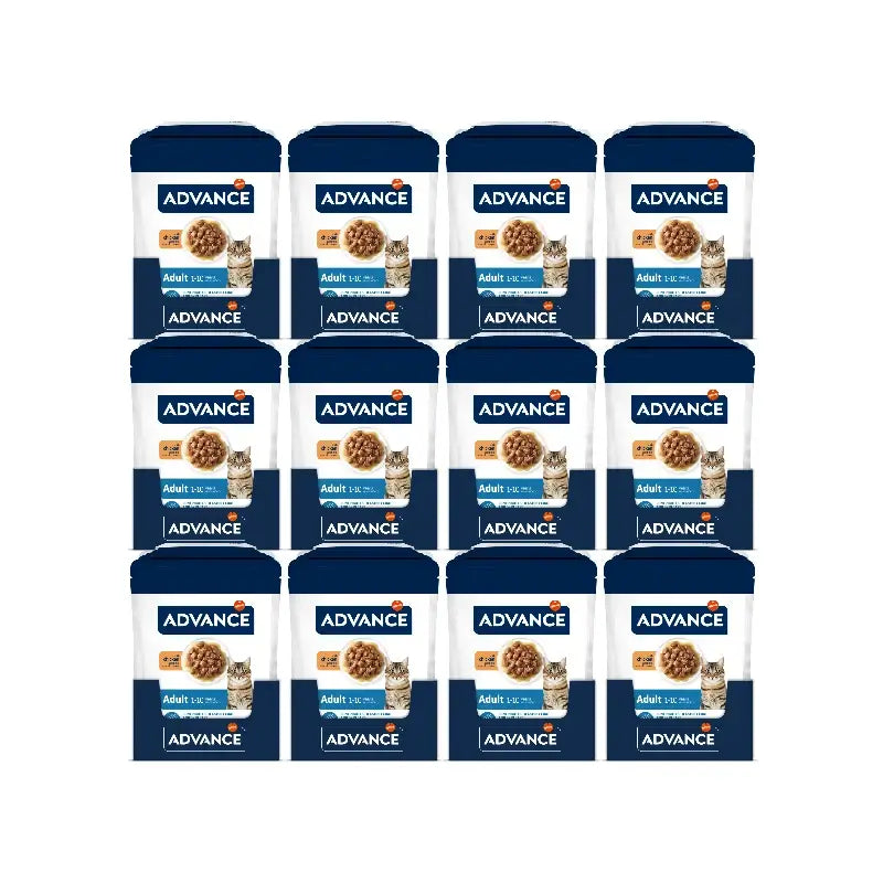 Advance - Nourriture humide pour chats au poulet, 12 x 85 g