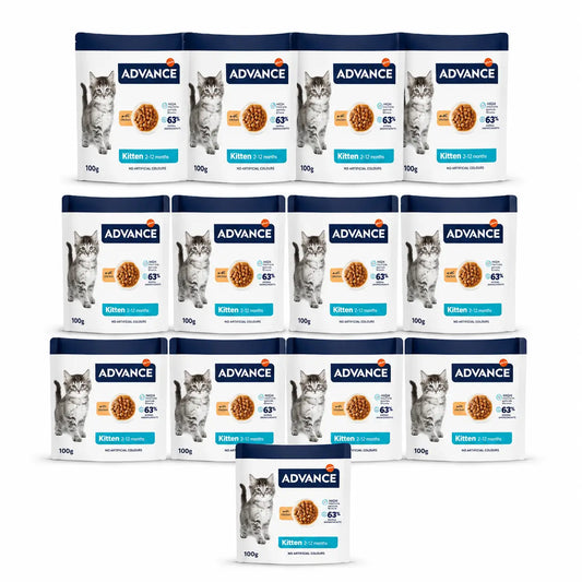 Advance Wet Cat Food, With Chicken, Single Serve, 13 x 340 g