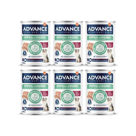 Advance - Nourriture humide pour chiens, à l'agneau, portions individuelles, 6 x 400 g
