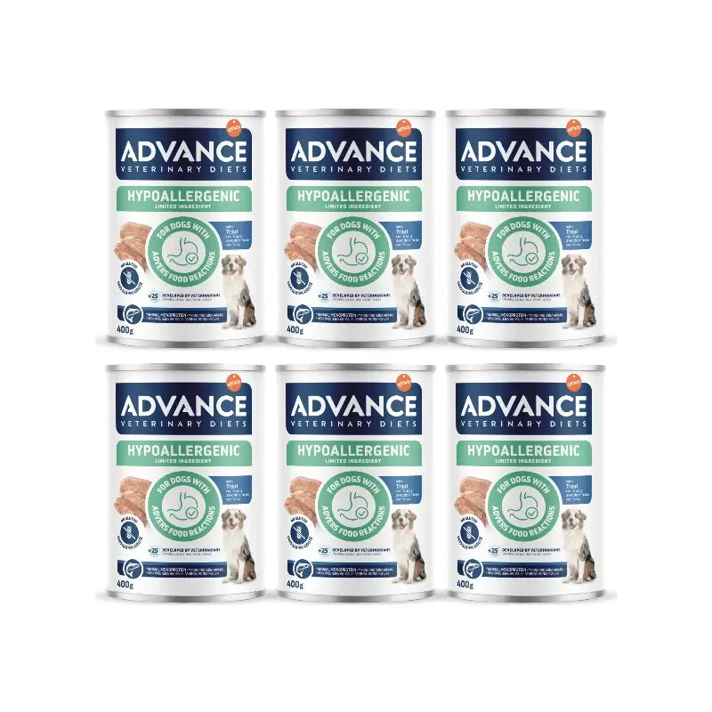 Advance - Nourriture humide pour chiens, à la truite, portions individuelles, 6 x 400 g