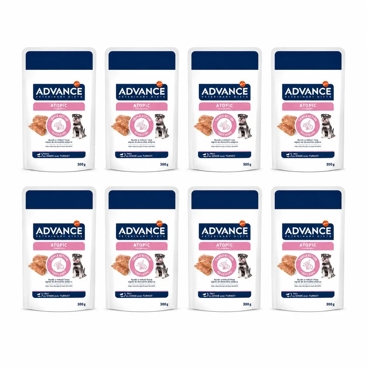 Advance Nourriture humide Support Skin pour chiens Mini, portions individuelles, 8 x 150 g
