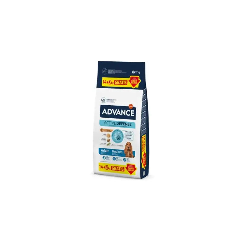 Advance Adult Medium croquettes pour chiens de taille moyenne avec du poulet, 14+3 kg