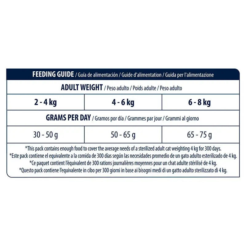 Advance Feline Adult Sterilised Turkey 1,5Kg, nourriture pour chats