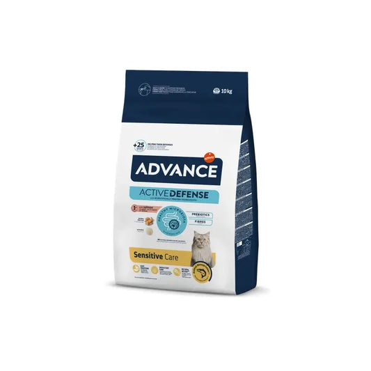 Advance Feline Feline Adult Sensitive Salmon Rice 10kg, nourriture pour chat