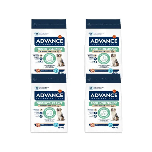 Advance Aliment pour chiens, au canard, Superpremium, 4 x 3 kg