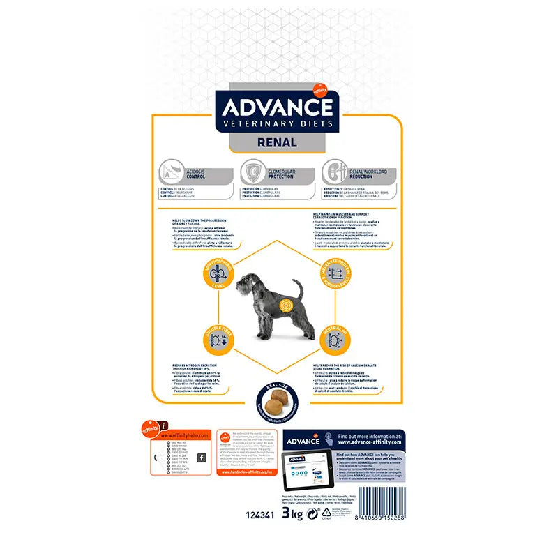 Advance Vet Canine Renal Failure 3Kg, nourriture pour chiens
