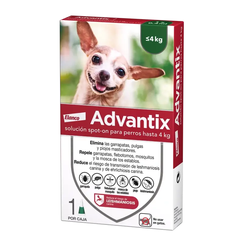 Pipette mono Advantix, 0,4 ml 0-4Kg