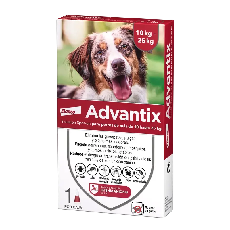 Pipette mono Advantix, 2,5 ml 10-25Kg