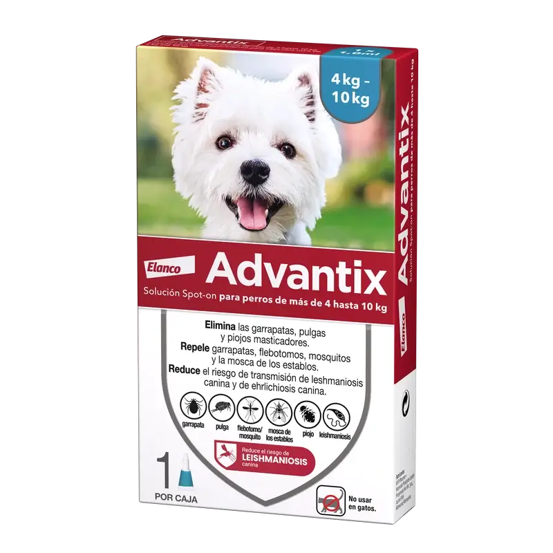 Advantix Dog Deworming Pipette 4-10Kg, 1Ml