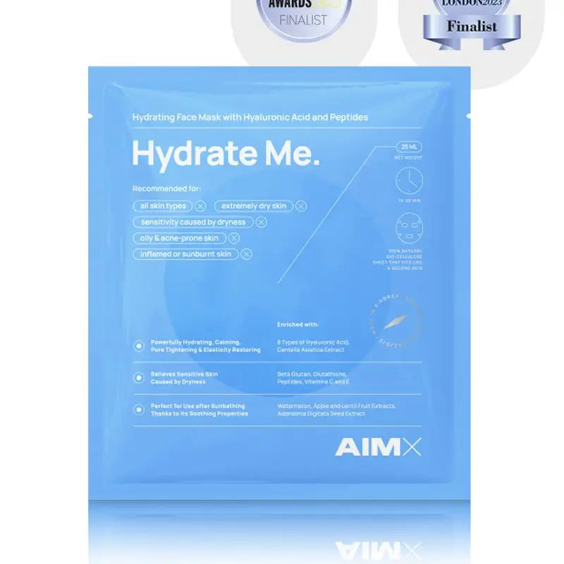 Masque pour le visage "Hydrate Me" d'Aimx, 25 ml