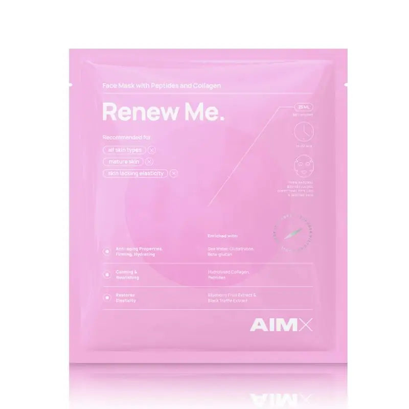 Masque pour le visage "Renew Me" d'Aimx, 25 ml